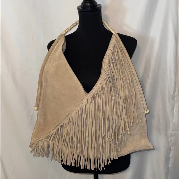 Vince Camuto Liann Fringe Suede Hobo